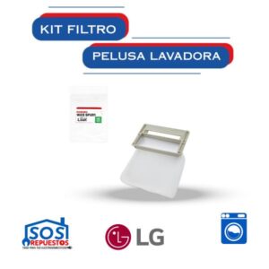 [2496-EMP2] FILTRO ATRAPA PELUSA RECTANGULAR 10CM X 6.5CM LAVADORA LG