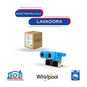 [2610] ELECTROVÁLVULA 2 SOLENOIDES - 110V A 120V ORIGINAL LAVADORA WHIRLPOOL - ELECTROLUX - FRIGIDAIRE