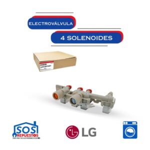 [LA824-LG] ELECTROVÁLVULA 4 SOLENOIDES - 12V ORIGINAL LAVADORA LG