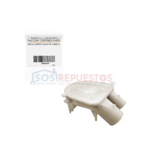 BOMBA MECÁNICA DE DRENAJE DE AGUA 1 ENTRADA - 1 SALIDA ORIGINAL LAVADORA WHIRLPOOL - MAYTAG