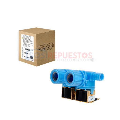 ELECTROVÁLVULA 2 SOLENOIDES - 110V A 120V ORIGINAL LAVADORA WHIRLPOOL - ELECTROLUX - FRIGIDAIRE
