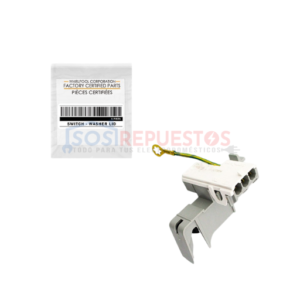 INTERRUPTOR ELÉCTRICO DE PUERTA 3 PINES - 120V ORIGINAL LAVADORA WHIRLPOOL