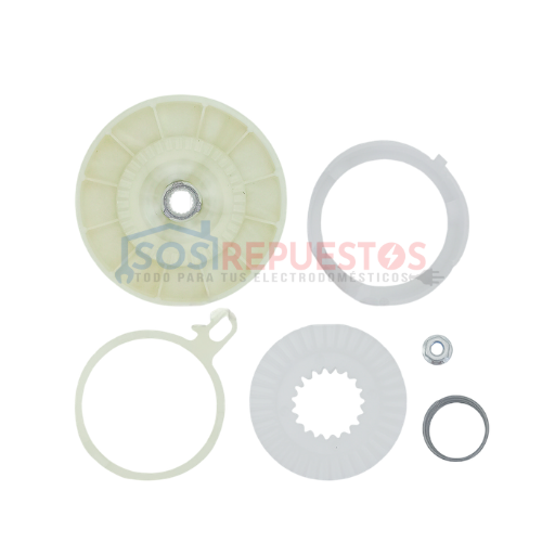 KIT DE EMBRAGUE COMPLETO CON POLEA LAVADORA WHIRLPOOL