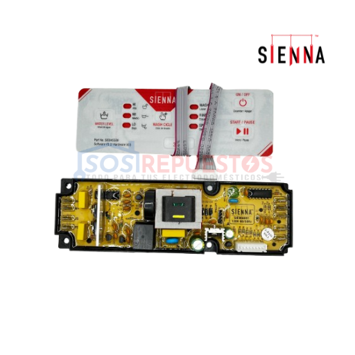 KIT DE TARJETAS ELECTRÓNICAS DE CONTROL Y POTENCIA 12 CONECTORES-120V SIENNA LAVADORA TODAS LAS MARCAS