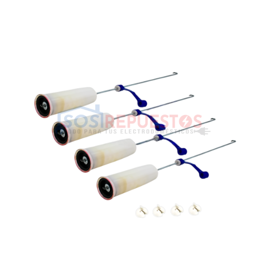 KIT BARRAS DE SUSPENSIÓN 58CM ORIGINAL LAVADORA HACEB - WHIRLPOOL