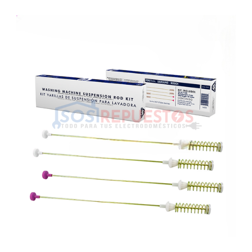 KIT BARRAS DE SUSPENSIÓN 63.5CM VAPUR LAVADORA SAMSUNG - BOSCH