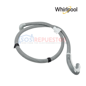 MANGUERA DE DESFOGUE DE AGUA 2.10M ORIGINAL LAVADORA WHIRLPOOL - MAYTAG