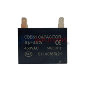 CAPACITOR DE MARCHA 6UF A 450VAC REFRIGERADORA MABE