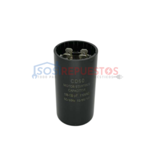 CAPACITOR DE ARRANQUE 340 - 408UF A 220VAC REFRIGERADORA TODAS LAS MARCAS