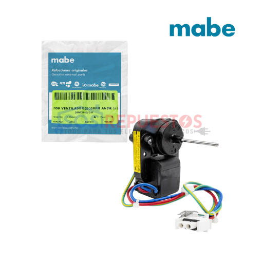 MOTOR VENTILADOR 7.5W ORIGINAL REFRIGERADORA MABE
