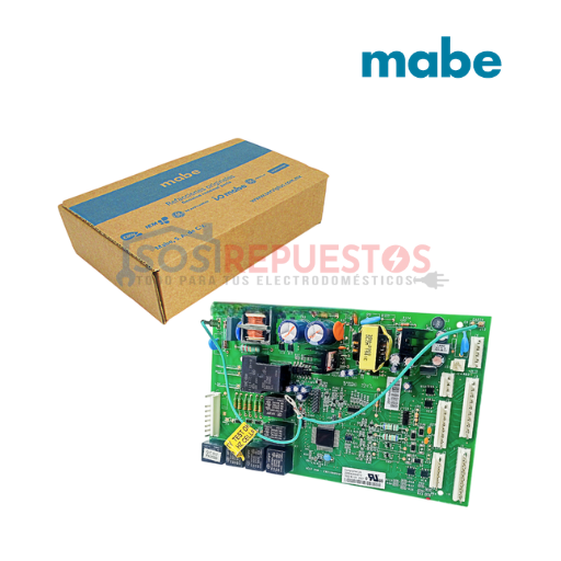 TARJETA ELECTRÓNICA DE CONTROL Y POTENCIA 9 CONECTORES - 120V ORIGINAL REFRIGERADORA MABE - GENERAL ELECTRIC