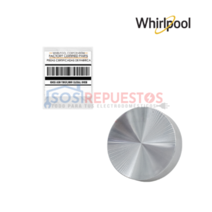 PERILLA PLÁSTICA DE TIMER CON VÁSTAGO MEDIA LUNA ØEXT: 6.1CM ORIGINAL SECADORA WHIRLPOOL