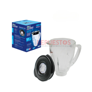 VASO DE VIDRIO CON TAPA 1.25 LITROS BULL LICUADORA OSTER