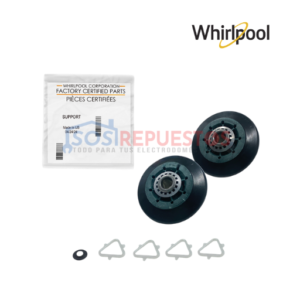 KIT RUEDAS SOPORTE TAMBOR - SECADORA WHIRLPOOL