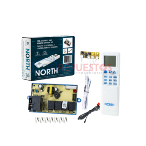KIT TARJETA ELECTRÓNICA Y CONTROL REMOTO 12 CONECTORES - 110V A 220V NORTH AIRE ACONDICIONADO TODAS