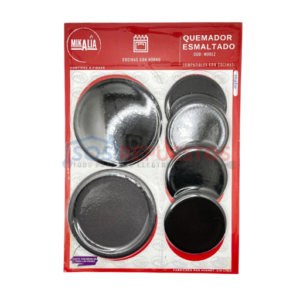 JUEGO DE 6 PIEZAS DE QUEMADORES MARCA MABE